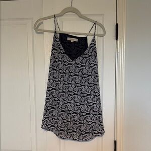 LOFT Black and White Floral Women's Top